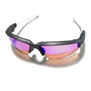 オークリー OAKLEY サングラス レディース - パープル×ダークグレー×白 偏光レンズ プラスチック【中古】20240523