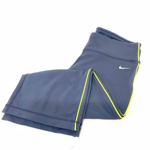 ナイキ NIKE 小物 レディース 美品 - グレー×イエローグリーン レギンス ポリエステル×ポリウレタン【中古】20240615