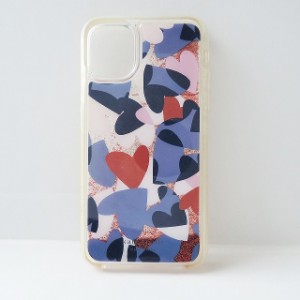 ケイトスペード Kate spade 携帯電話ケース レディース - クリア×ネイビー×マルチ iPhoneケース プラスチック【中古】20240528