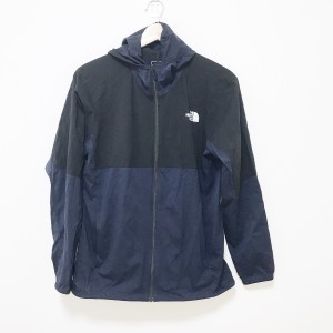 ノースフェイス THE NORTH FACE ブルゾン サイズS メンズ - 黒×ダークネイビー 長袖/ジップアップ/春/秋【中古】20240608