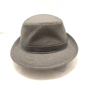 ボルサリーノ Borsalino ハット レディース - ダークグレー ポリエステル【中古】20240602