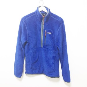 パタゴニア Patagonia ブルゾン サイズXS レディース - ブルー×グレー×レッド 長袖/プルオーバー/フリース/春/秋【中古】20240604