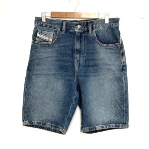 ディーゼル DIESEL ジーンズ サイズ28 メンズ D-STRUKT-SHORT ブルー ハーフ(ひざ丈)【中古】20240522