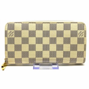 ルイヴィトン LOUIS VUITTON 長財布 ダミエ レディース ジッピー・ウォレット N60019 アズール ダミエ･キャンバス【中古】20240611