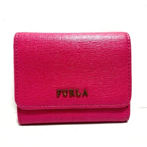 フルラ FURLA 名刺入れ レディース 美品 - ピンク レザー【中古】20240524