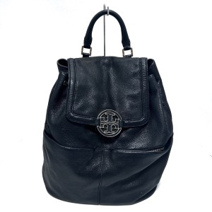 トリーバーチ TORY BURCH リュックサック レディース - 黒 レザー【中古】20240530