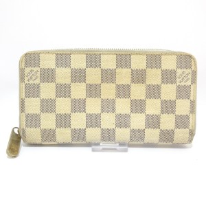 ルイヴィトン LOUIS VUITTON 長財布 ダミエ レディース ジッピーウォレット N60019 アズール ダミエ・キャンバス【中古】20240526