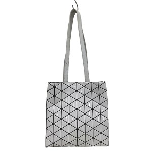 バオバオイッセイミヤケ BAOBAO ISSEYMIYAKE トートバッグ レディース - BB83-AG251 白×グレーベージュ×黒【中古】20240601