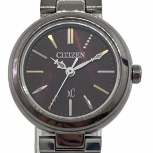 シチズン CITIZEN 腕時計 XC(クロスシー) J730-T018301 レディース エコドライブ ボルドー【中古】20240601