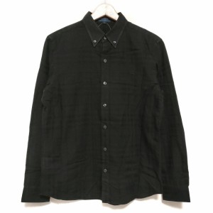 バーバリーブルーレーベル Burberry Blue Label 長袖シャツ サイズM メンズ - 黒【中古】20240605