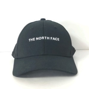 ノースフェイス THE NORTH FACE キャップ M レディース - 黒×白 ポリエステル×ポリウレタン【中古】20240603