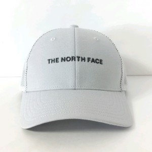 ノースフェイス THE NORTH FACE キャップ M レディース - ライトグレー×黒 ポリエステル×ポリウレタン【中古】20240603