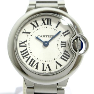 カルティエ Cartier 腕時計 バロンブルーSM W69010Z4 レディース SS シルバー【中古】20240529