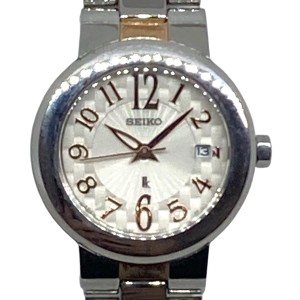 セイコー SEIKO 腕時計 美品 LUKIA(ルキア) 7N82-0CN0 レディース SS アイボリー【中古】20240601