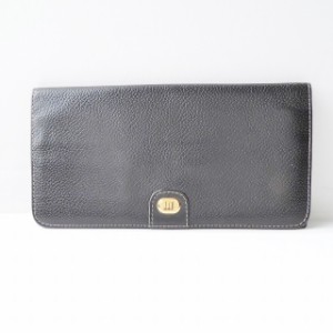 ダンヒル dunhill/ALFREDDUNHILL 長財布 レディース - 黒 レザー【中古】20240605