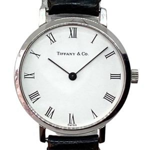 ティファニー TIFFANY&Co. 腕時計 - 14 81 241 レディース 型押し加工 白【中古】20240611