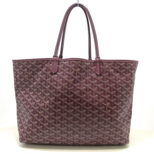 ゴヤール GOYARD トートバッグ レディース サンルイPM ボルドー コーティングキャンバス×レザー【中古】20240529