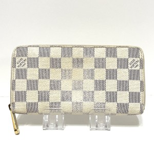 ルイヴィトン LOUIS VUITTON 長財布 ダミエ レディース ジッピーウォレット N60019 アズール ダミエ・キャンバス【中古】20240606