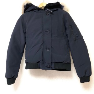 カナダグース CANADA GOOSE ダウンジャケット サイズM/M M レディース ラブラドール 7967JL ダークネイビー 長袖/冬【中古】20240608