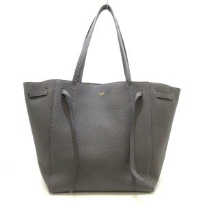 セリーヌ CELINE トートバッグ レディース カバファントムスモールウィズベルト 189023TNI.10DC グレー【中古】20240609