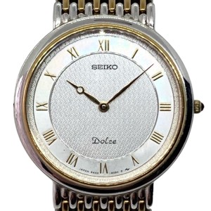 セイコー SEIKO 腕時計 DOLCE(ドルチェ) 8N40-6030 メンズ ゴールド【中古】20240611