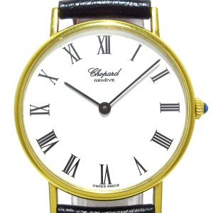 ショパール Chopard 腕時計 ボーイズ K18YG×社外革ベルト 白【中古】20240519