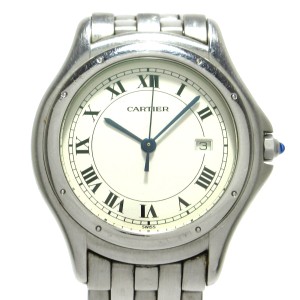 カルティエ Cartier 腕時計 パンテールクーガーLM メンズ アイボリー【中古】20240531