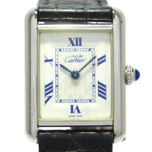カルティエ Cartier 腕時計 マストタンク W1014054 レディース 白【中古】20240605