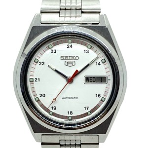 セイコー SEIKO 腕時計 5(ファイブ) 7009-876A レディース 白【中古】20240612