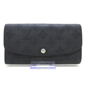 ルイヴィトン LOUIS VUITTON 長財布 マヒナ レディース ポルトフォイユイリス M60143 ノワール マヒナ・レザー【中古】20240506