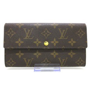 ルイヴィトン LOUIS VUITTON 長財布 モノグラム レディース 美品 ポシェット・ポルト モネ クレディ M61725【中古】20240506