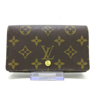 ルイヴィトン LOUIS VUITTON 2つ折り財布 モノグラム レディース ポルト モネ・ビエ トレゾール M61730【中古】20240506