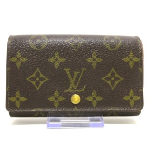 ルイヴィトン LOUIS VUITTON 2つ折り財布 モノグラム レディース ポルト モネ・ビエ トレゾール M61730【中古】20240525