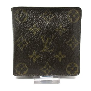 ルイヴィトン LOUIS VUITTON 2つ折り財布 モノグラム レディース ポルト ビエ・カルト クレディ モネ M61665【中古】20240525