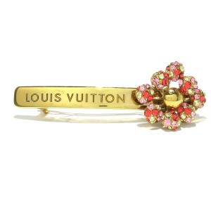 ルイヴィトン LOUIS VUITTON バレッタ レディース 美品 バレッタ・1001(ミルエウンヌ) ニュイ M65686 真鍮 ゴールド【中古】20240510