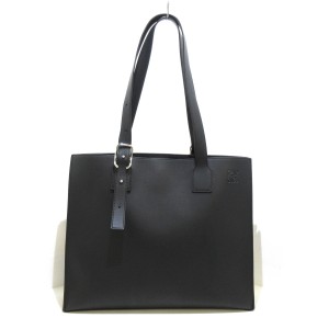 ロエベ LOEWE トートバッグ レディース バックルホリゾンタル トート B692K96X06 黒 クラシックカーフ【中古】20240404