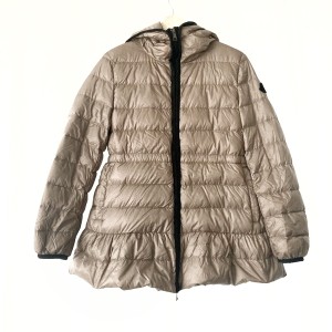 モンクレール MONCLER ダウンジャケット サイズ1 S レディース BUNIUM(バナム) グレージュ【中古】20240409