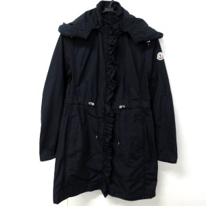 モンクレール MONCLER コート サイズ0 XS レディース 美品 OUTREMER 1C72600 C0276 ダークネイビー 長袖/フリル/春/秋【中古】20240417