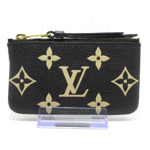 ルイヴィトン LOUIS VUITTON コインケース バイカラーモノグラムアンプラント レディース 美品 ポシェットクレ M80885【中古】20240417