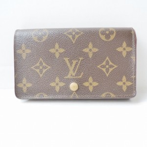 ルイヴィトン LOUIS VUITTON 2つ折り財布 モノグラム レディース ポルト モネ・ビエ トレゾール M61730【中古】20240528