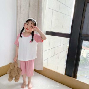 キッズ パジャマ 子供 男の子 女の子 半袖 ルームウェア 上下セット モダールｔシャツ 半ズボン 子供服 ベビー 男女兼用 柔らかい 部屋着