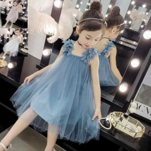 子供服 ワンピース キッズ 子供ドレス dress 韓国子供服 ジュニア 女の子 夏 ノースリーブ 膝丈ワンピース レース カジュアル おしゃれ