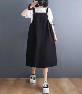 夏新作 大きいサイズ レディース サロペット スカート 大人 30代 40代 50代 春服 夏服