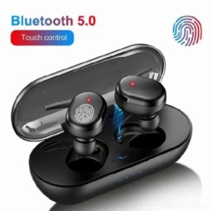 ワイヤレスイヤホン bluetooth イヤホン ワイヤレス ブルートゥース 両耳 カナル型 タッチ操作 左右分離型 自動ペアリング ハンズフリー