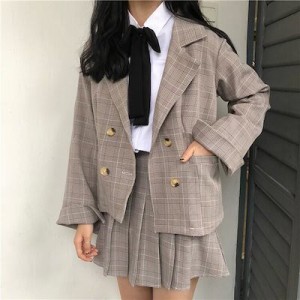 卒業式 小学生 スーツ 白 グレー 3点セット 卒業式 制服 女の子 お受験 プリーツスカート 制服 スカート 紹介 チェック 無地 女子高生