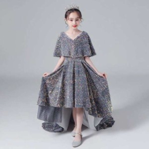 子供ドレス dress キッズドレス 前後丈ドレス 女の子 発表会ドレス プリンセスドレス ジュニアドレス 子供服 花嫁 パーティードレス お