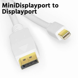mini DisPlayPortケーブル Thunderbolt ミニDP to Displayport変換ケーブル 1.8M mini displayport to displayport 