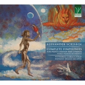 【CD国内】 Scriabin スクリャービン / 1台4手連弾と2台ピアノによる交響曲全集　ヴィットリア・カラッチョロ、ヌンツィオ・デ