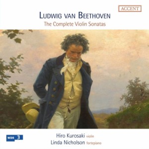 【CD輸入】 Beethoven ベートーヴェン / ヴァイオリン・ソナタ全集　ヒロ・クロサキ、リンダ・ニコルソン（4CD） 送料無料