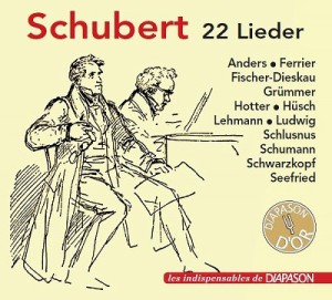 【CD輸入】 Schubert シューベルト / 歌曲集　エリーザベト・グリュンマー、ハンス・ホッター、キャスリーン・フェリアー、デ